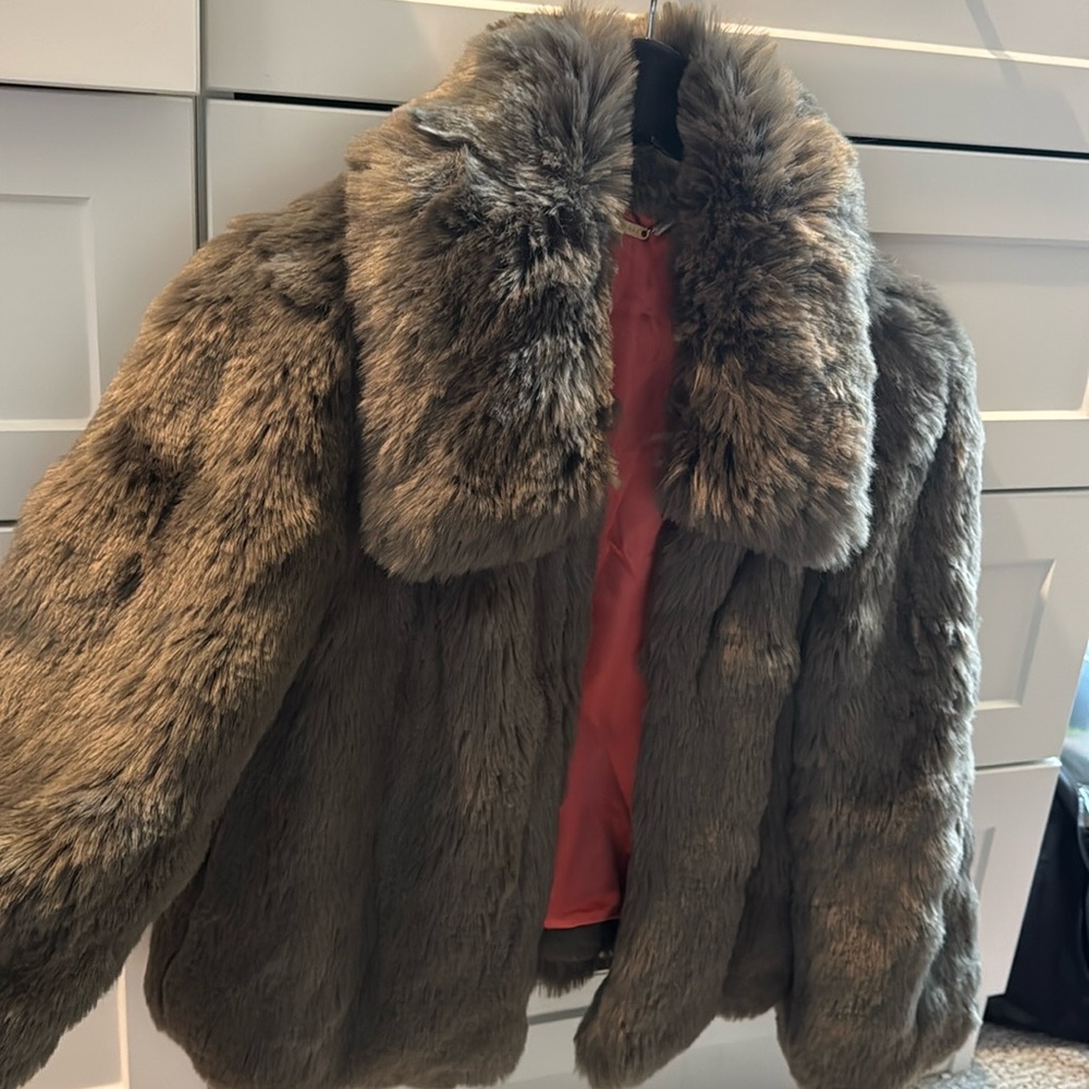 Trina Turk faux fur jacket